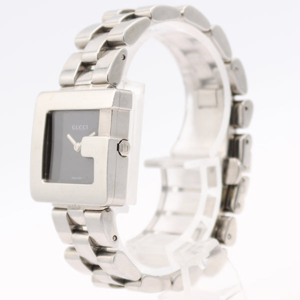 26.5mm Gucci 3600J G Shaped Men's Quartz Wristwatch Swiss Stainless Steel