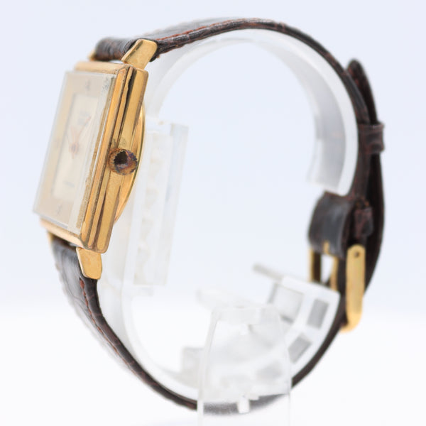 Vintage 1962 Bulova Sunburst Square Men's Automatic Wristwatch 10k RGP