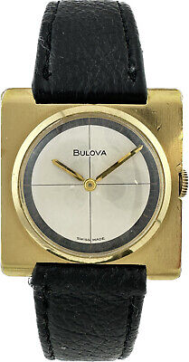 Vintage Bulova President D 17 Jewel Men's Mechanical Wristwatch 6CL Square