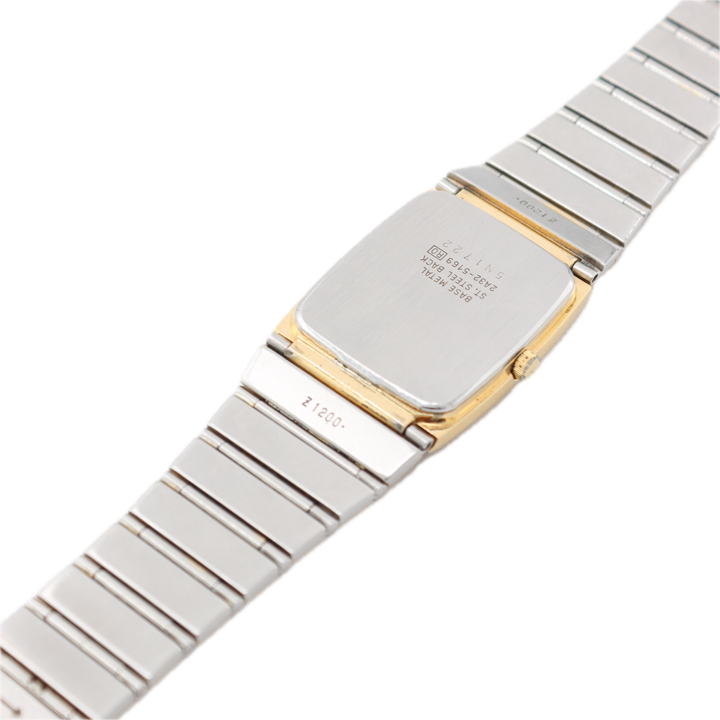 Vintage Seiko 2A32-5169 Rectangular Men's Quartz Wristwatch