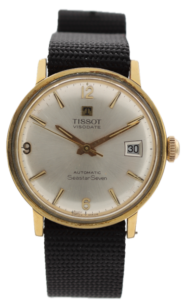 Vintage Tissot Seastar Seven Men's Automatic Wristwatch Swiss Gold Plated