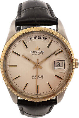 Vintage Baylor President Certified Day-Date Men's Automatic Wristwatch AS 1885