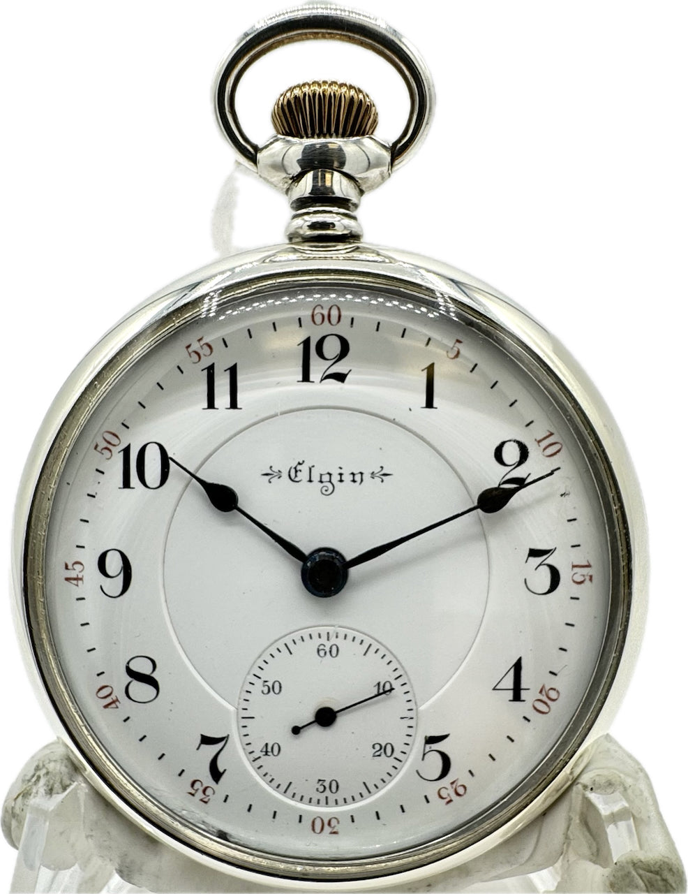 Antique 18S Elgin Veritas 23 Jewel Railroad Pocket Watch 214