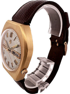 Vintage Bulova Accutron Asymmetric Men's Tuning Fork Wristwatch 218 2 Day & Date