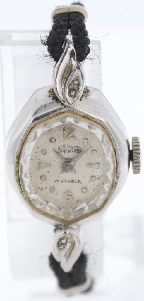 Vintage Deville Cocktail Ladies Mechanical Wristwatch ST 20A Steel & Chrome