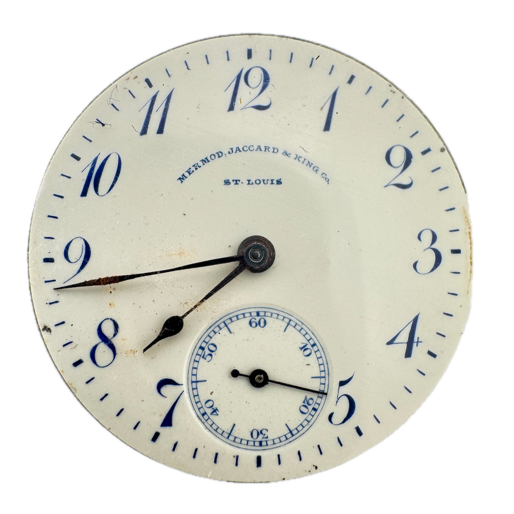 Antique 0s Mermod, Jaccard, & King Hunter Pocket Watch Movement Longines 13.56