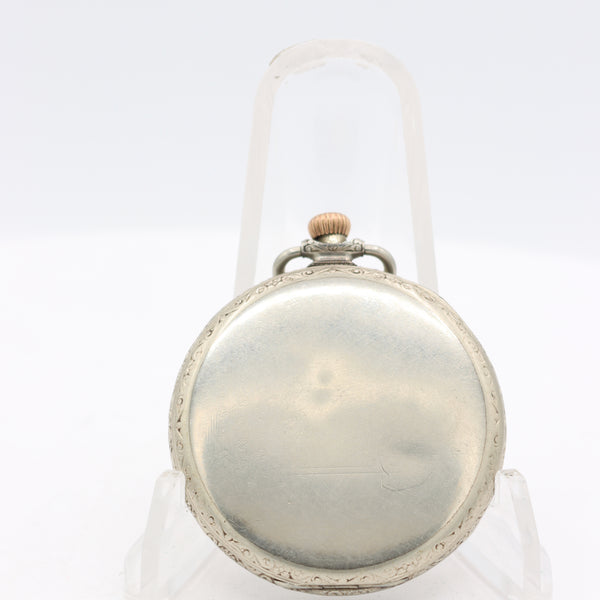 Antique 12s 1920 South Bend Studebaker 19 Jewel Pocket Watch 429 14k White GF