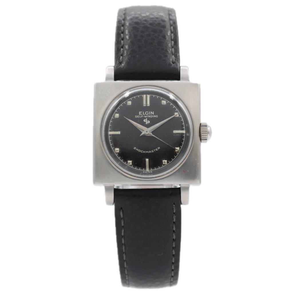 Vintage 28.5mm Elgin 6811 Dante Men's Mechanical Wristwatch Swiss Shockmaster