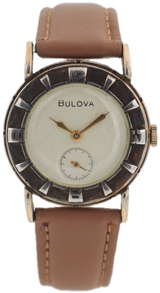 Vintage 1952 Bulova Berkshire Men's Mechanical Wristwatch 10 BM USA 10k RGP