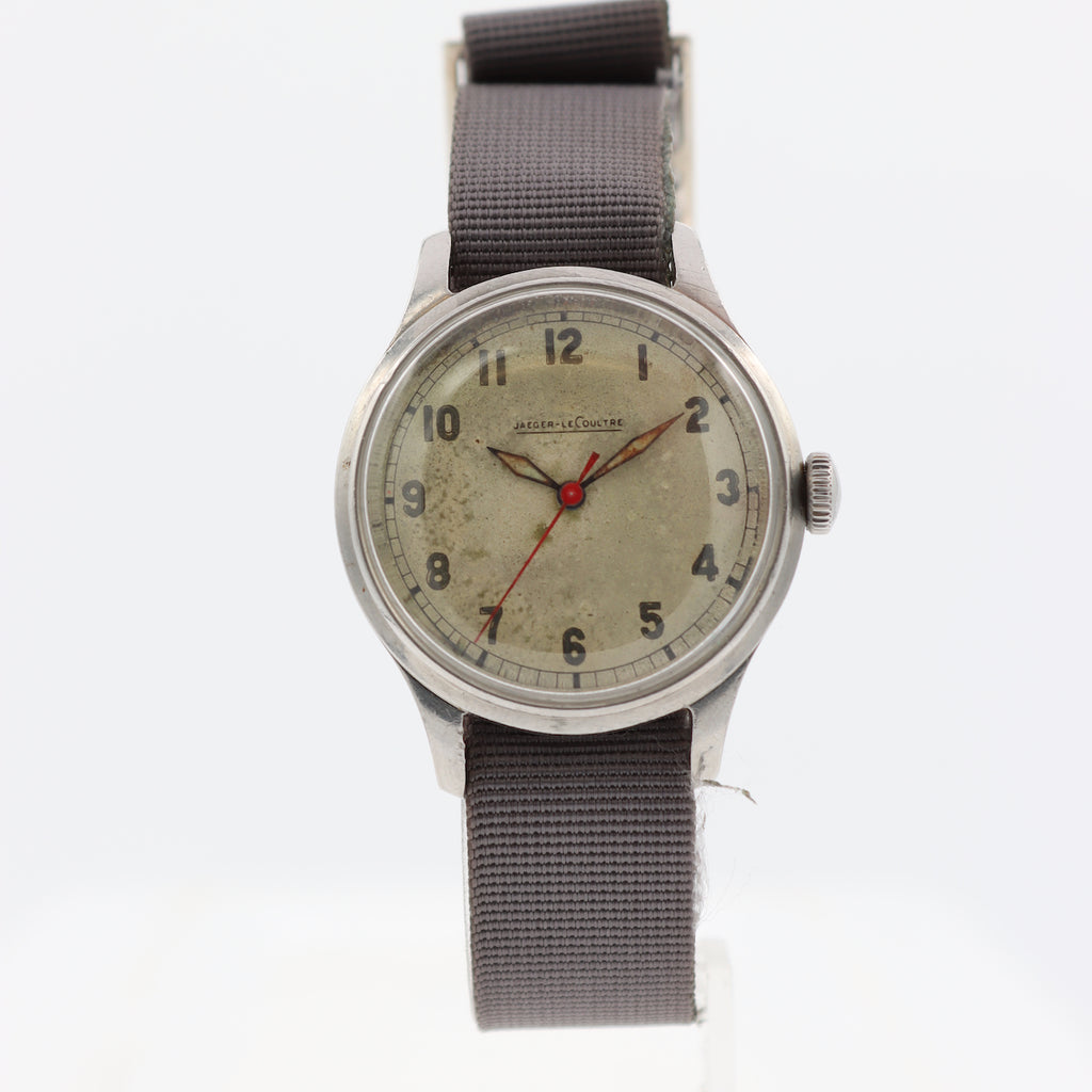 Vintage 33mm Jaeger-LeCoultre Military Style Men's Wristwatch P478 Steel