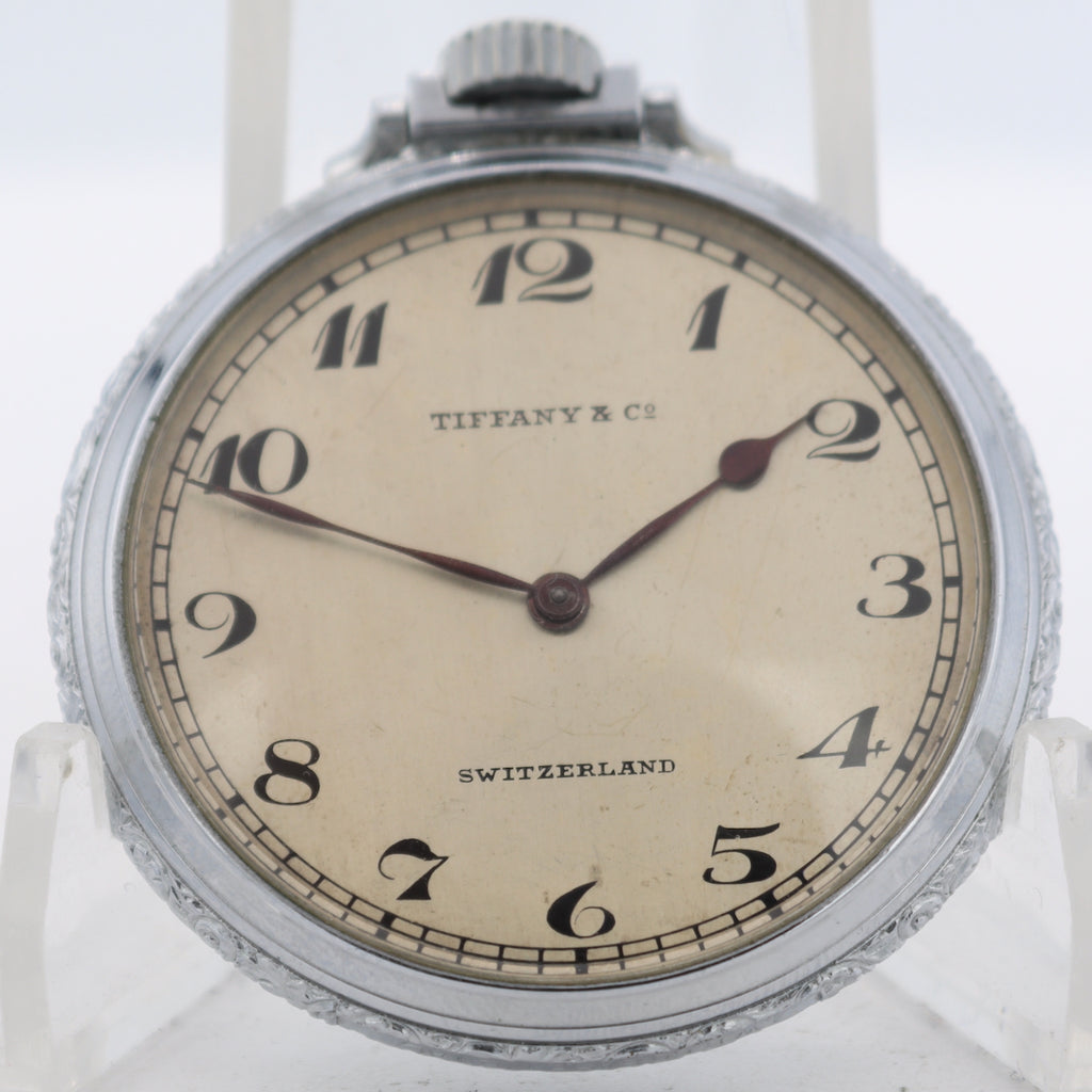Antique 45mm Tiffany & Co. 17 Jewel Mechanical Pocket Watch Agassiz Swiss