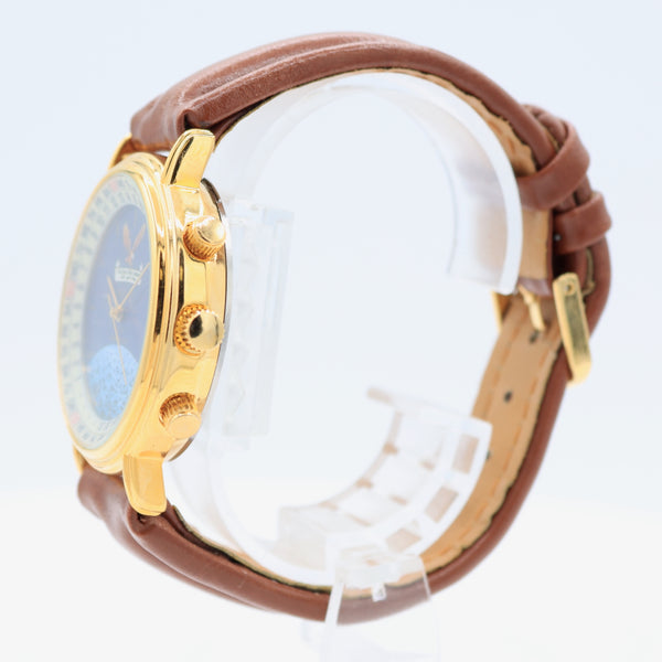 Vintage 37mm Apollo II 25th Anniversary Men's Quartz Wristwatch Japan Gold Tone