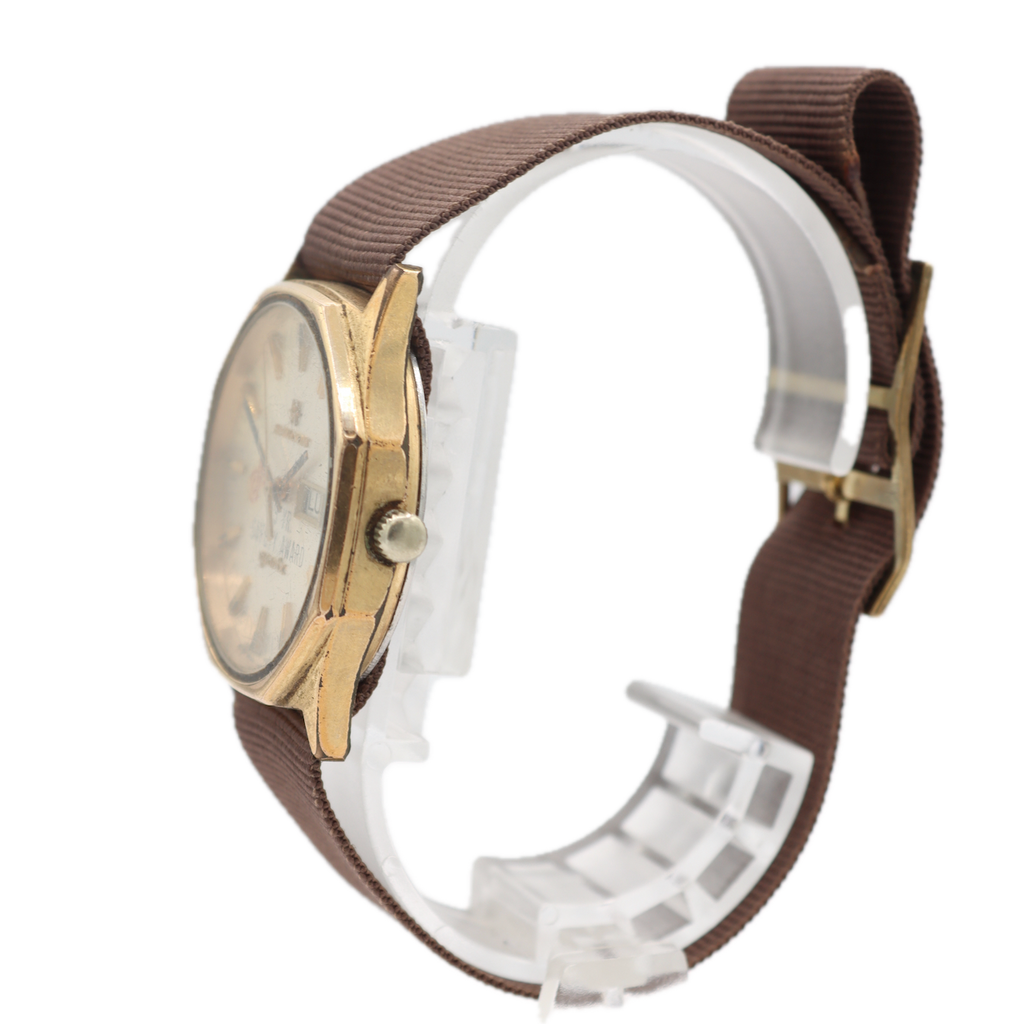 Vintage Hamilton 9084 Octagonal Day Date Men's Quartz Wristwatch