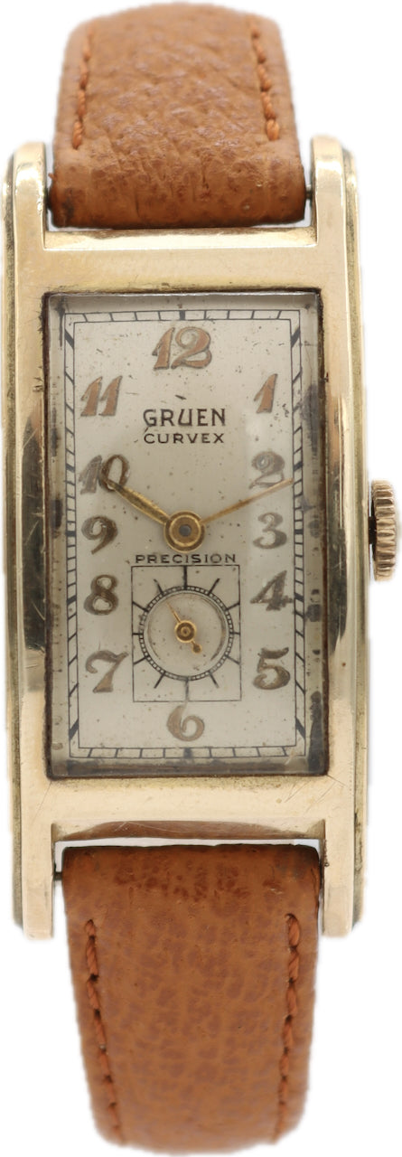 Vintage Gruen Precision Men's Mechanical Wristwatch Curvex