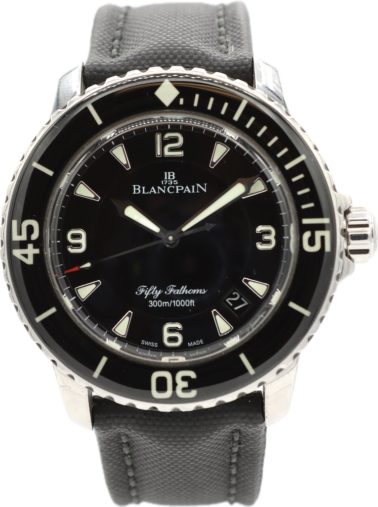 45mm Blancpain 5015-1130-52 Fifty Fathoms Men's Automatic Wristwatch 1315