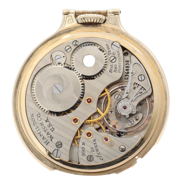 Antique 16s 1906 Hamilton Railway Special Bar Over Crown Pocket Watch 992B