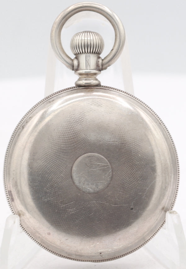 Antique 14 Size Waltham Mechanical Pocket Watch Grade Bond St. NickelUSA