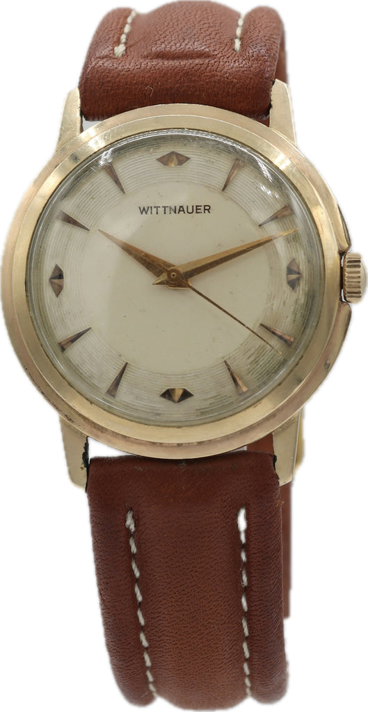 Vintage 33mm Wittnauer 2318 Men's Mechanical Wristwatch 11SSG 10k Gold Filled