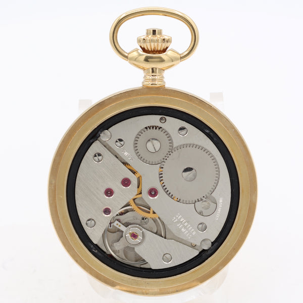 Vintage 49.5mm Tissot 17j Mechanical Hunter Pocket Watch Gold ToneSwiss