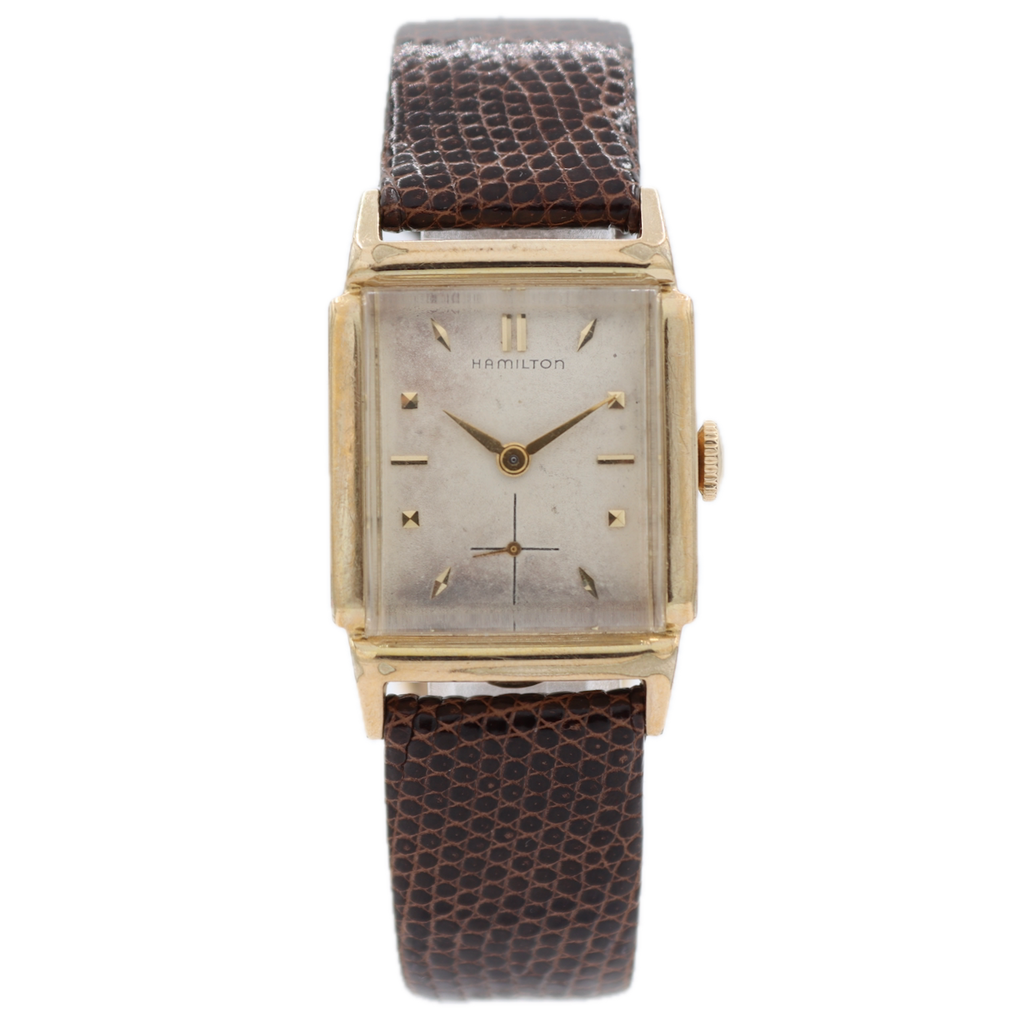 Vintage 1954 Hamilton Townsend Men's Mechanical Wristwatch 753 USA 10k GF Runs