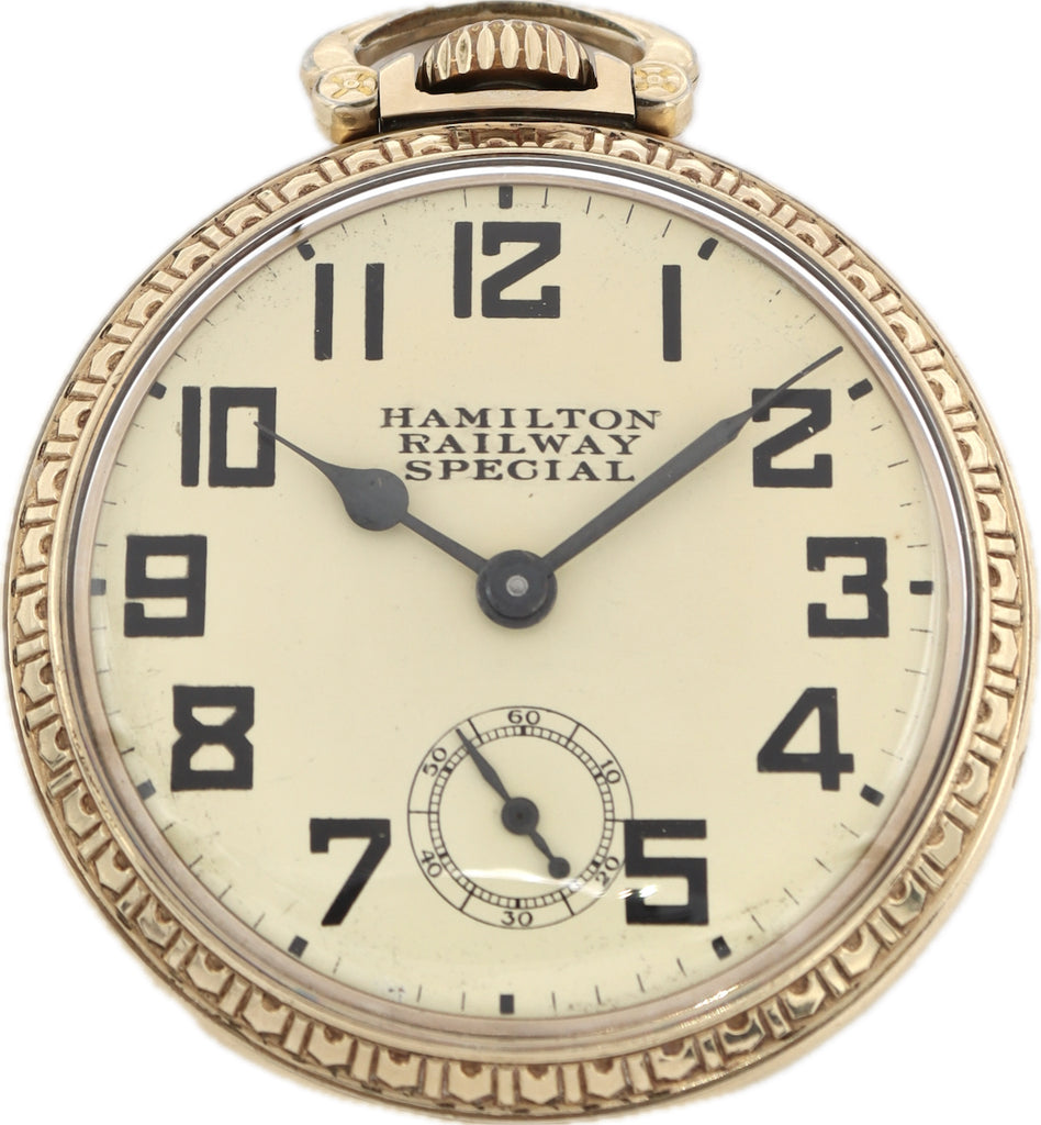 Hamilton railway special pocket watch best sale