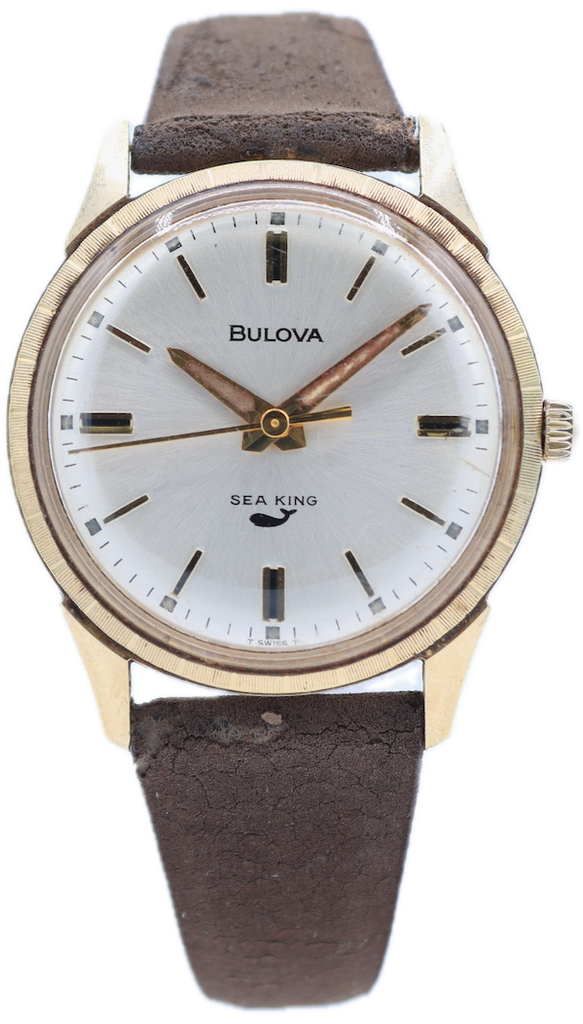 Vintage 32mm 1977 Bulova Men's Mechanical Wristwatch 11BLC Swiss 10k RGP Runs