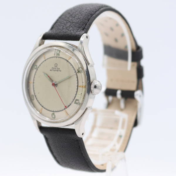 Vintage 1944 Omega 2438-4 Art Deco Men's Bumper Automatic Wristwatch 28.10RA