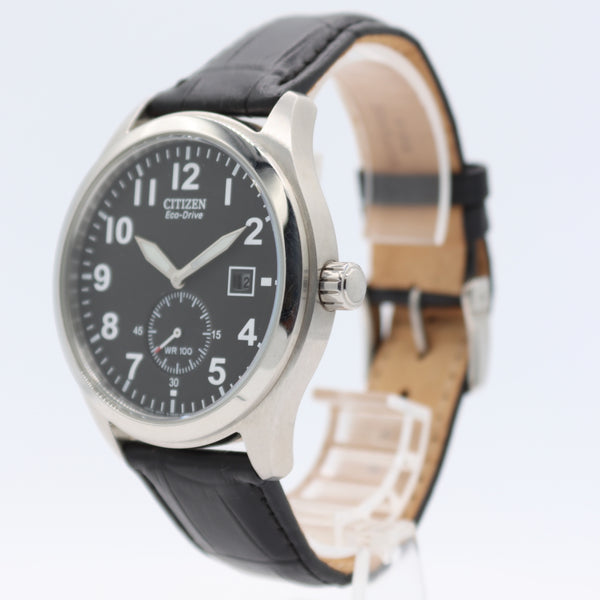 43mm Citizen B690-S066387 Eco-Drive Date Men's Quartz Wristwatch Japan Steel