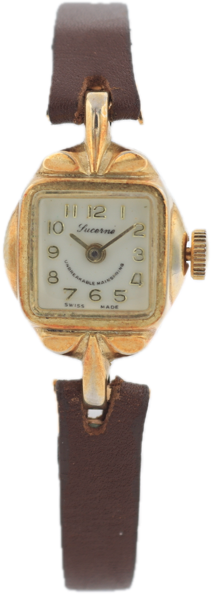 Vintage Lucerne Unbreakable Mainspring Ladies Mechanical