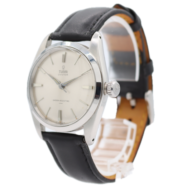 Vintage 1964 Tudor 7934 Oyster Men's Mechanical Wristwatch Swiss Steel Sunburst