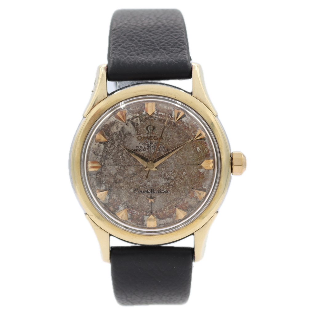 1956 Omega 2852-1SC Constellation Pie Pan Men's Wristwatch 505 Gold Capped