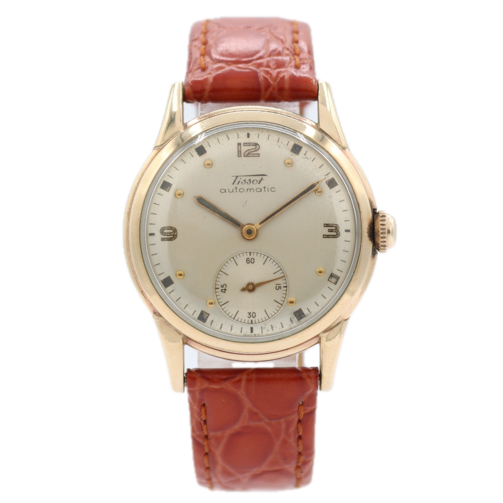 Vintage 33mm 1950 Tissot Classic Men's Bumper Automatic Wristwatch 285-1 10k GF