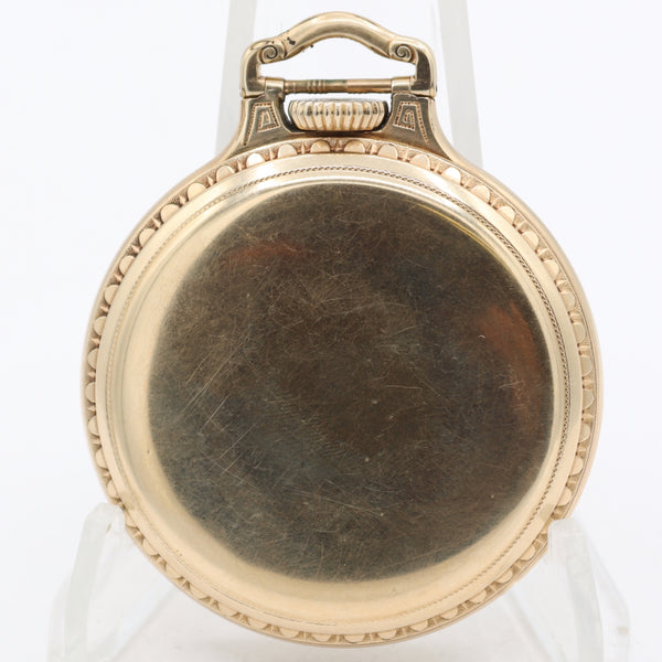 Vintage 1941 Hamilton Bar Over Crown 21j Railroad Pocket Watch 992B 10k GF