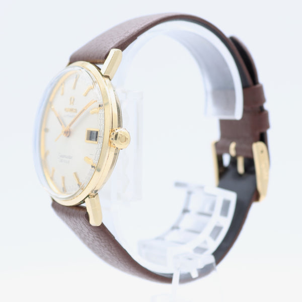 Vintage 34mm Omega Seamaster De Ville Men's Automatic Wristwatch 14k Gold Filled