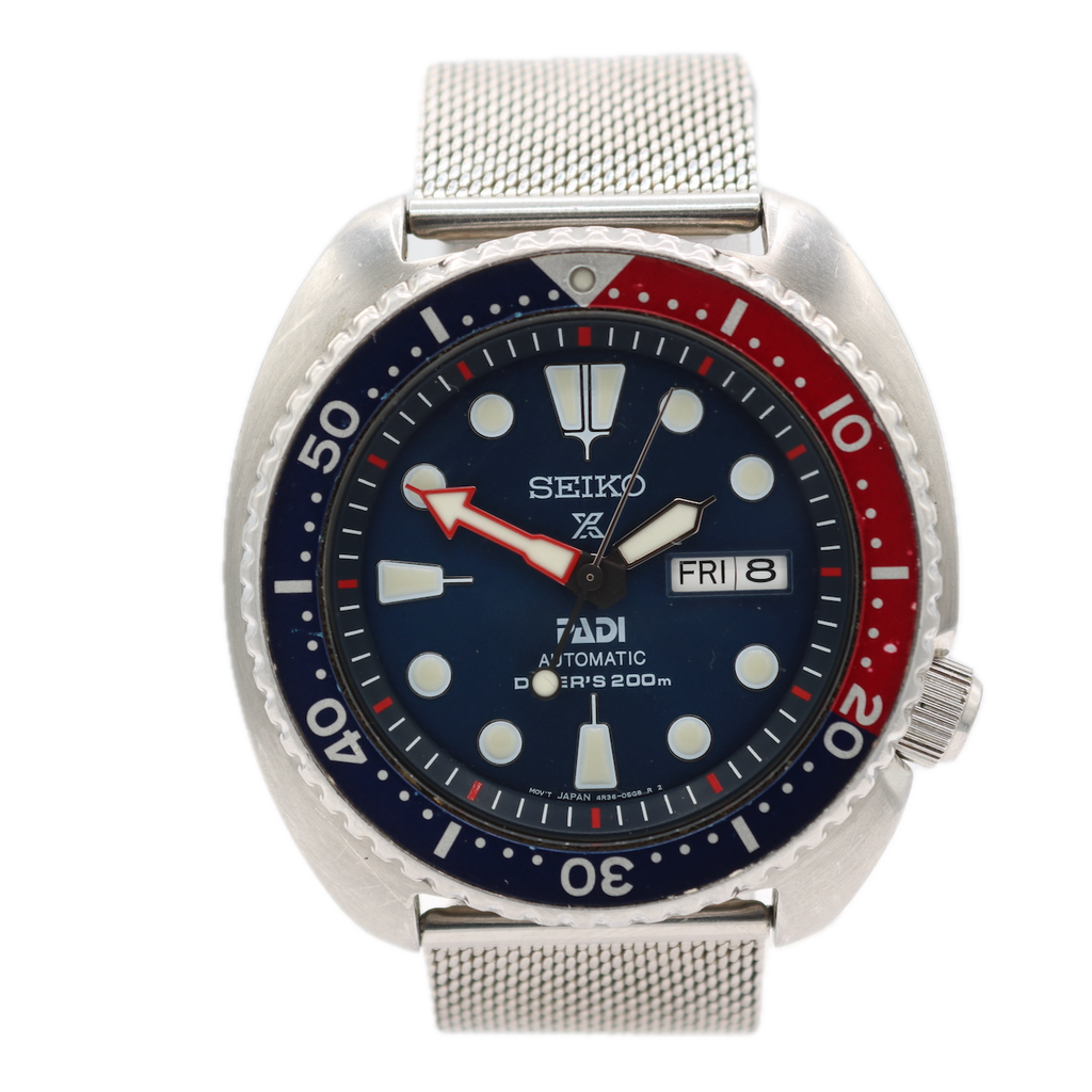 2018 Seiko 4R36-05H0 Pepsi Padi Turtle Men's Automatic Wristwatch