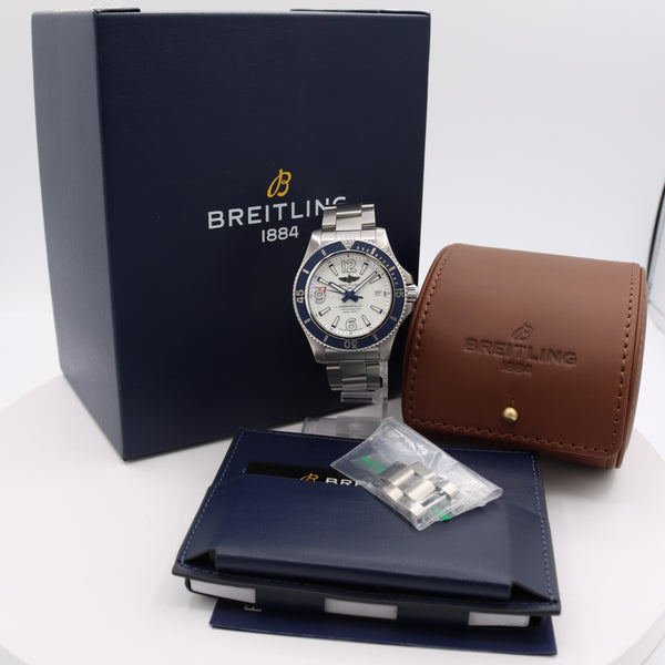 42mm Breitling SuperOcean II 42 Men's Automatic Wristwatch Swiss Steel W/ Kit