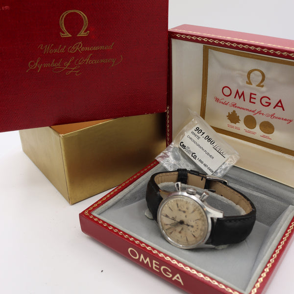 Vintage 1954 Omega 2451-6 Pre Speedy Men's Chronograph Wristwatch 321 Steel