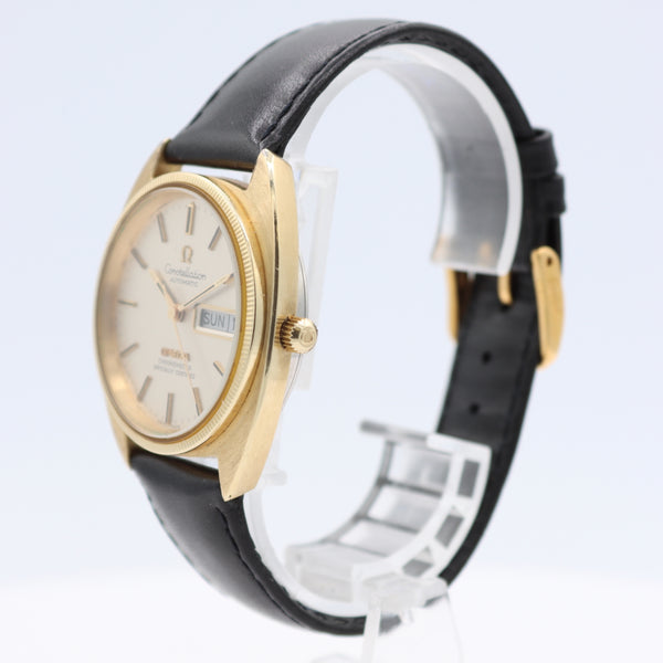 Vintage Omega 168.0057 Constellation Men's Automatic Wristwatch 1021 GoldPlated