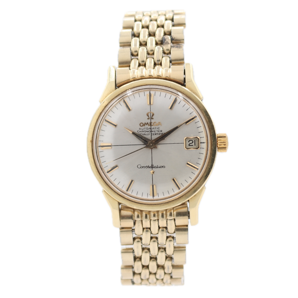 Vintage Omega 168.005 Constellation Men's Automatic Wristwatch 561 Gold Capped