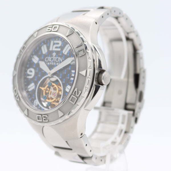 Croton CN307423 Imperial Tourbillion Men's Automatic Wristwatch USA Steel