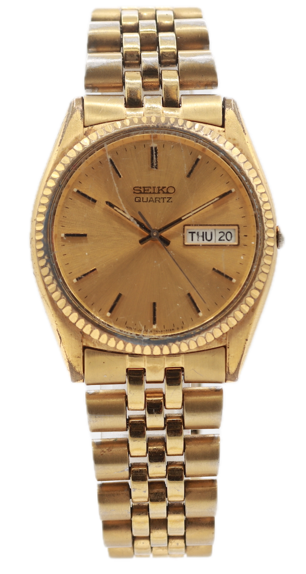SEIKO 7N43-8110腕時計-稼働中 Seiko Quartz “Datejust” 7N43-8110 – The Wrist Watcher