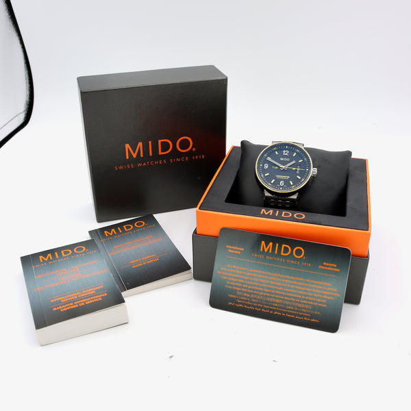 42mm Mido M83414F841 Diver Men's Automatic Wristwatch Swiss Made Steel