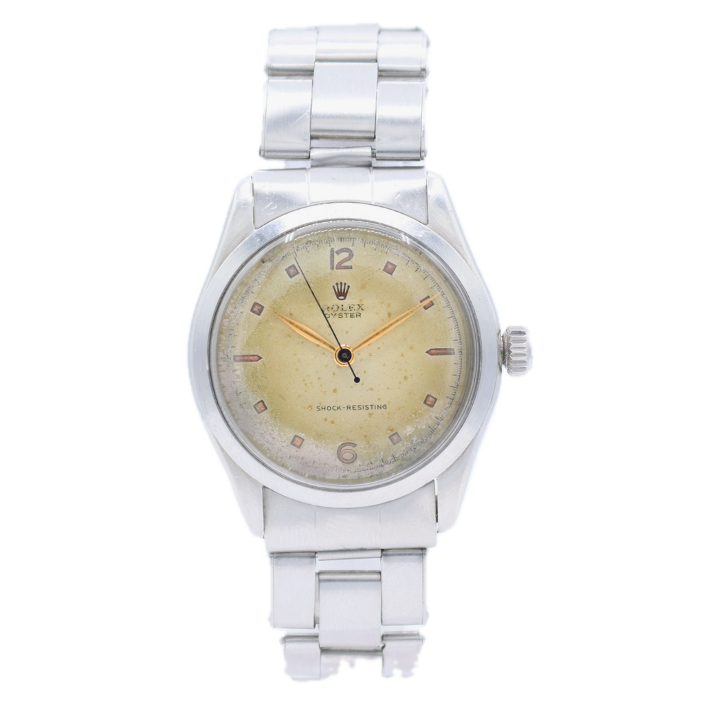 Vintage 34.5mm Rolex 6282 Oyster 15j Men's Mechanical Wristwatch Swiss Steel
