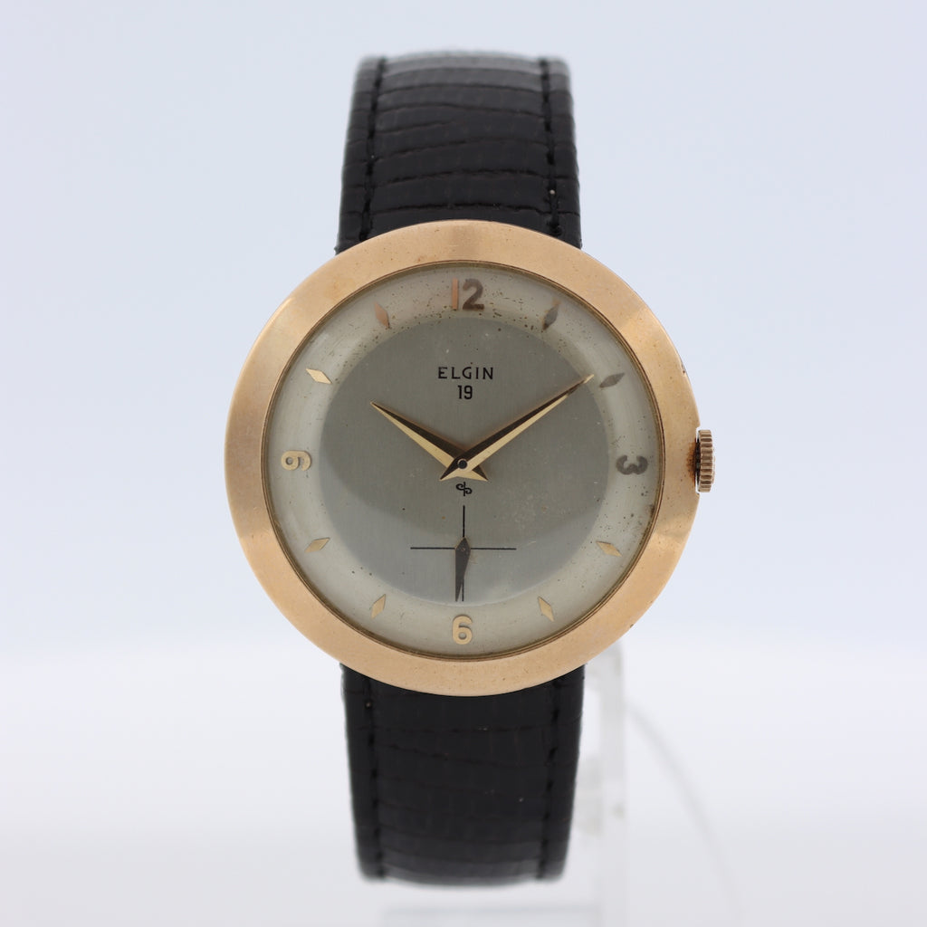 Vintage Elgin 5734 Alden 19 Jewel Men's Mechanical Wristwatch 581 USA 10k GF