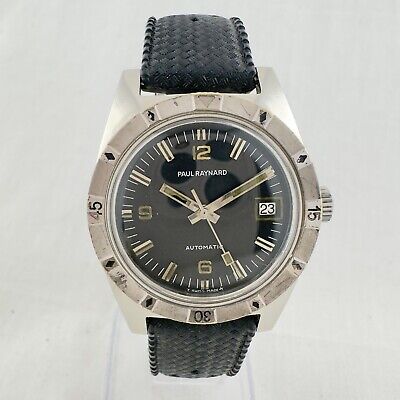 Vintage Paul Raynard Baylor Skin Diver Men's Automatic Wristwatch AS 1712/13