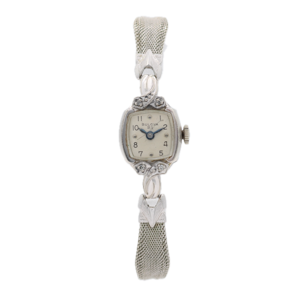 Vintage 1958 Bulova "23" Ladies Mechanical Wristwatch 5AD USA 10k RGP Cocktail