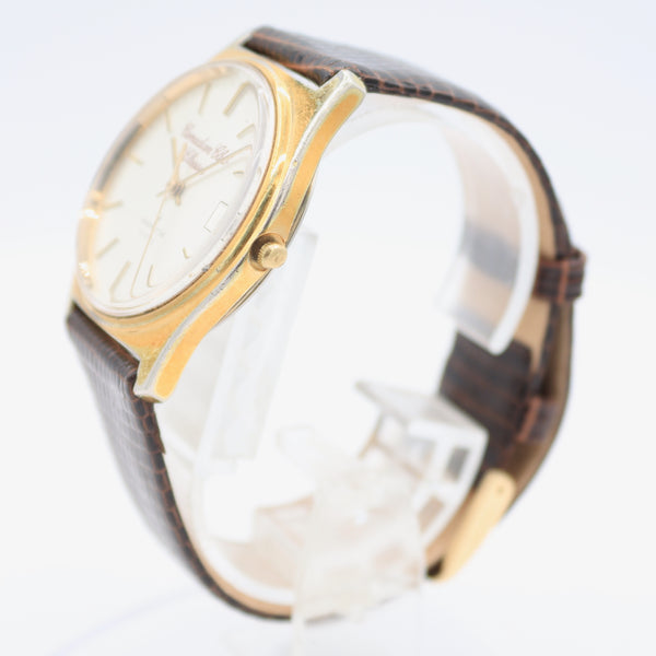 Vintage Hamilton 9920 Canadian Club Classic Men's Quartz Wristwatch Gold Tone
