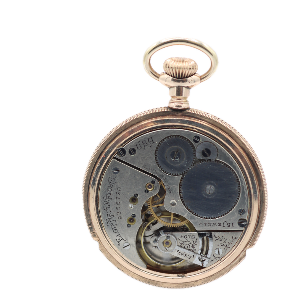 Antique 16s 1902 Elgin Multi Color 15 Jewel Pocket Watch 257 Gold Fill thewatchpreserve