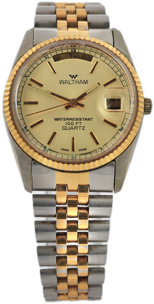 Waltham 12K金張り スクエアクオーツ腕時計 現状渡し Waltham Dynax Tungsten Carbide Men's Quartz Wristwatch Gold | eBay