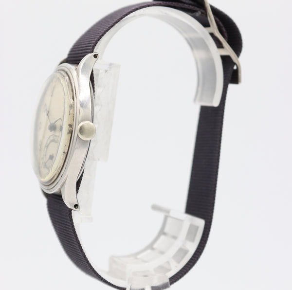 Vintage 35mm Omega Sterile Dial Men's Mechanical Wristwatch 30T2 Swiss Steel